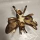paperweight - decoration to place - bee insect in gold metal