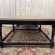Table basse de style Louis XV chêne et noir
