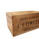 Old advertising wooden case