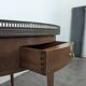 Rosewood and breccia marble bouillotte table