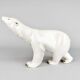 Sculpture d'ours polaire en porcelaine Royal Dux, Tchécoslovaquie années 1960