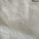 Antique linen tablecloth embroidered with flowers
