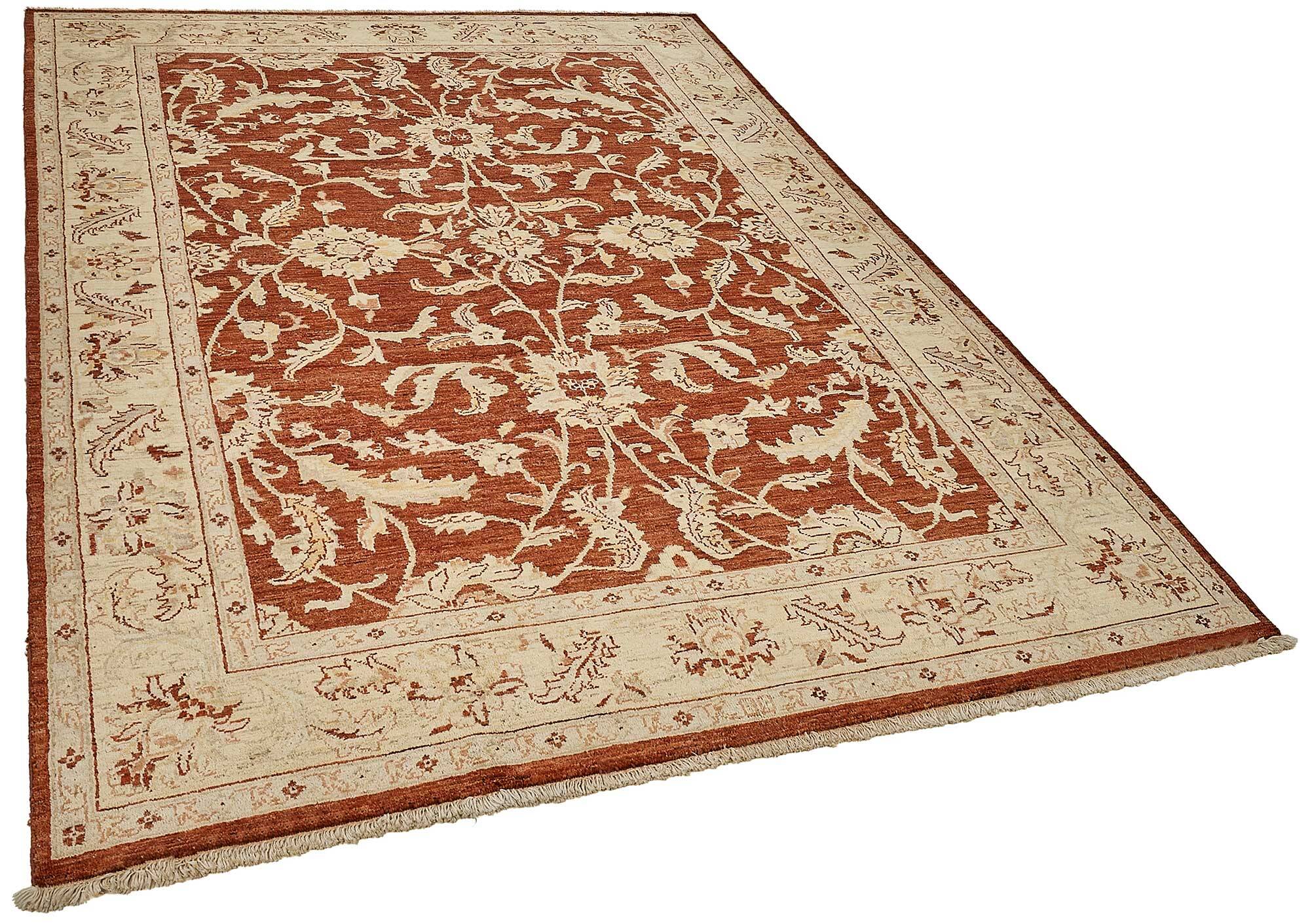 Turkish Handknotted Wool Oushak Rug 185 cm x 268 cm