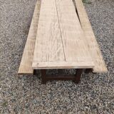 Fir farmhouse table with bench 3m42