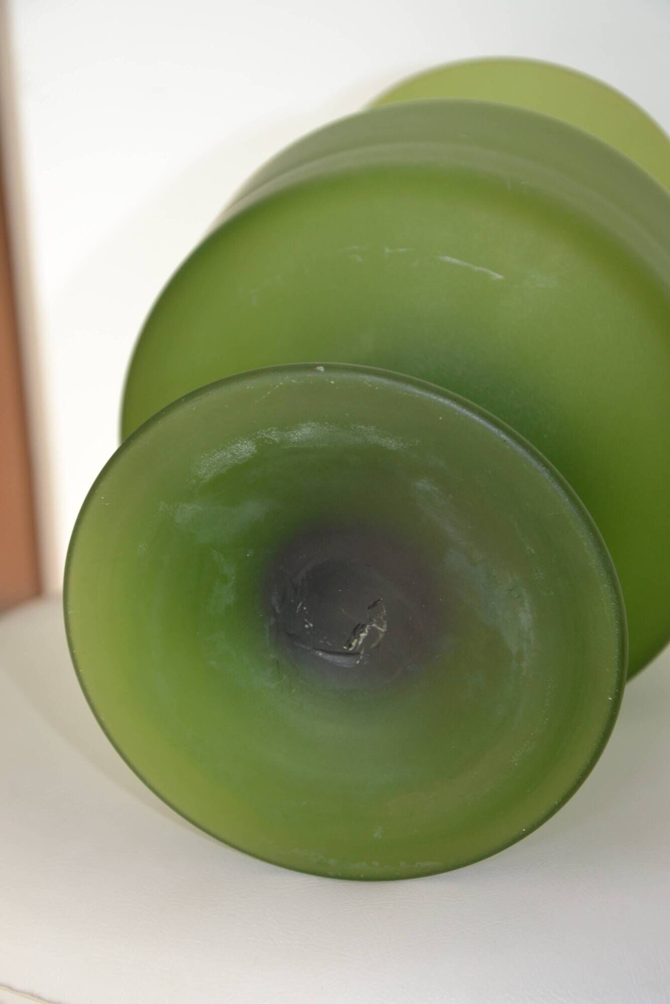 Vase made of glass paste