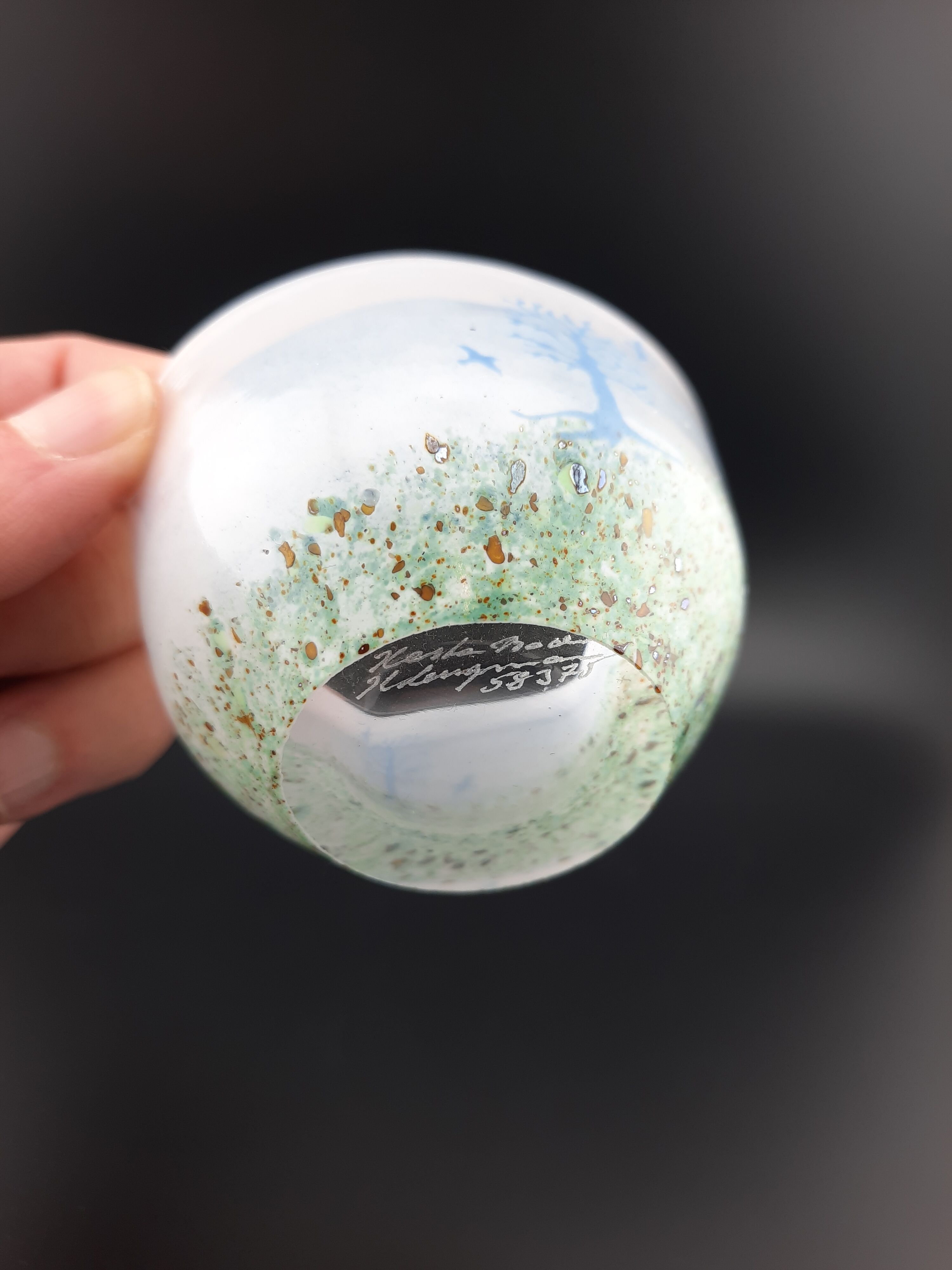 Kosta Boda Glass Kjell Engman October candle holder