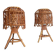 Mid-Century French Riviera Bamboo and Rattan Table Lamps, 1960s