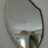 Miroir en bois patiné
