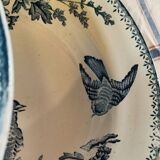 Assiettes creuses Longwy en terre de fer