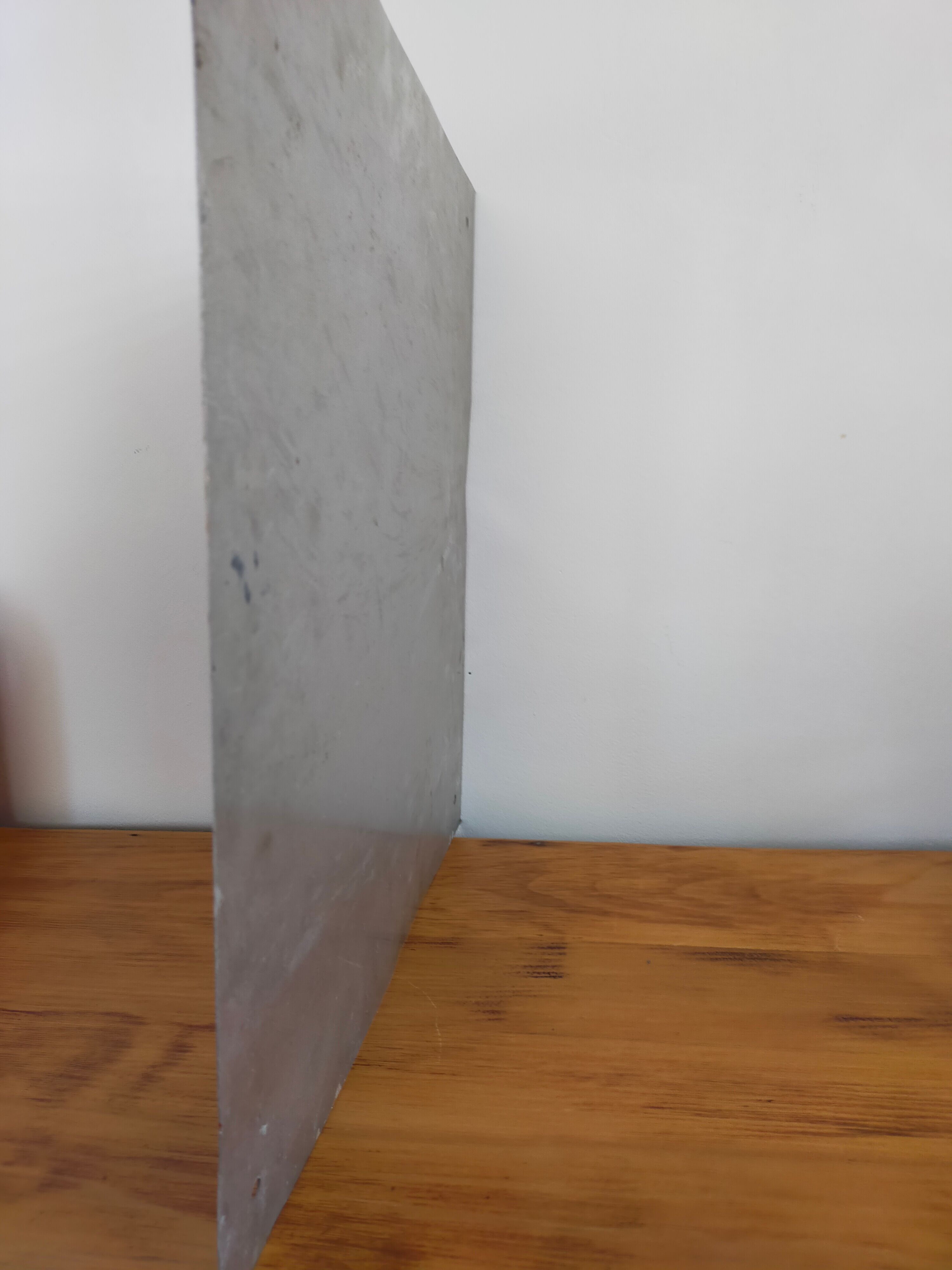 Vintage metal plate deposit supergaz 60s industrial