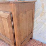 Magnificent vintage buffet / sideboard in raw wood