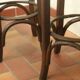 Two vintage folded wooden bar stools