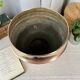 Large vintage brass planter