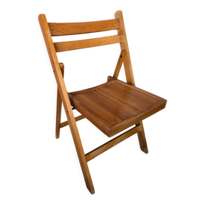 Chaise pliante bois clair