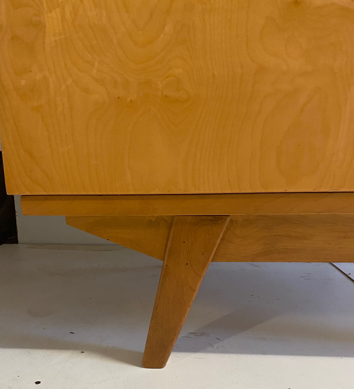 Vintage wardrobe with compass feet