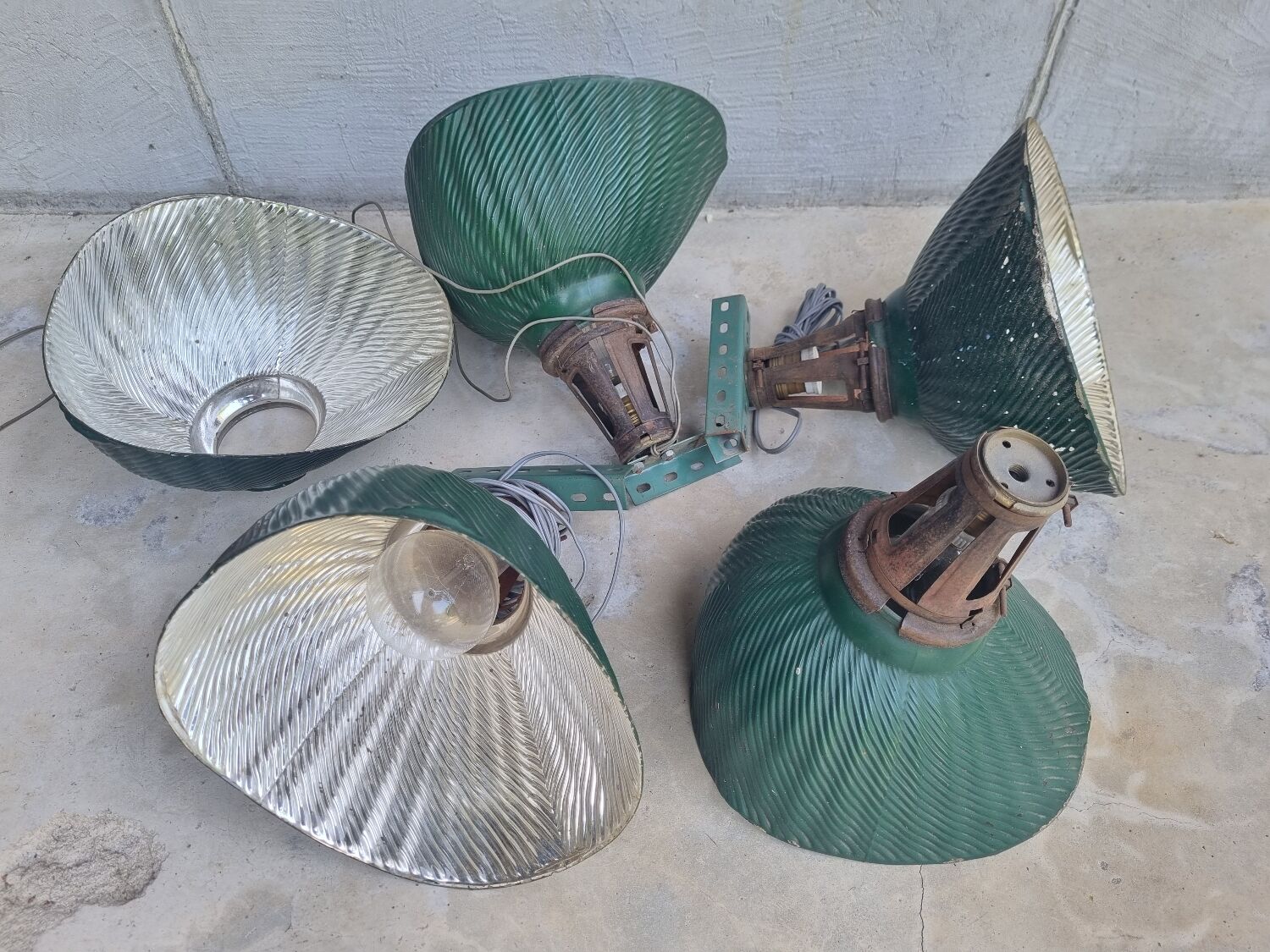 1930 X Ray Curtis wall or ceiling lamps