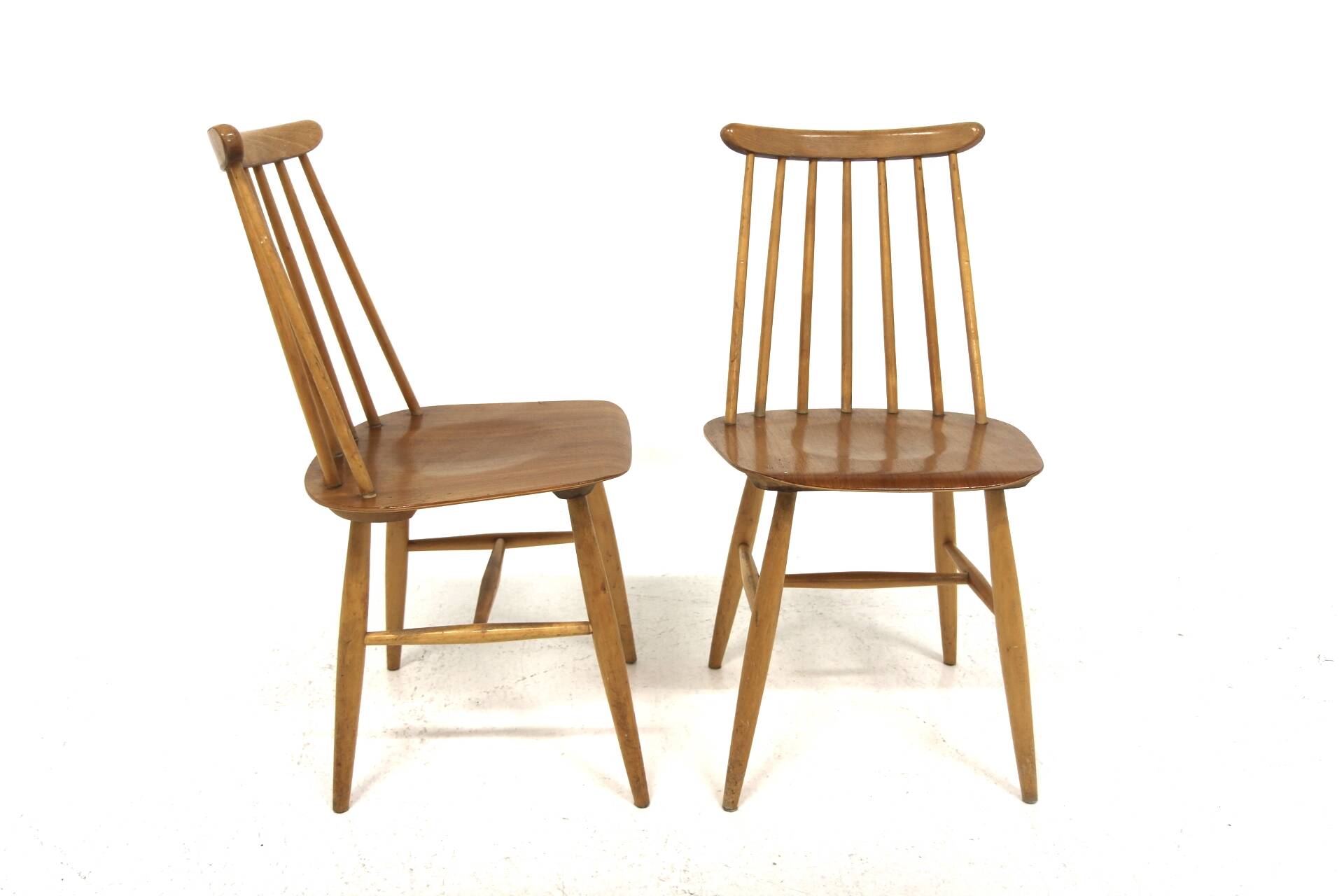 Set of 2 Scandinavian "Fanett" chairs by Ilmari Tapiovaara, Sweden, 1960