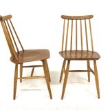 Set of 2 Scandinavian "Fanett" chairs by Ilmari Tapiovaara, Sweden, 1960