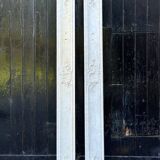 Pair of Louis XV pilasters in Carrara marble, 18th century