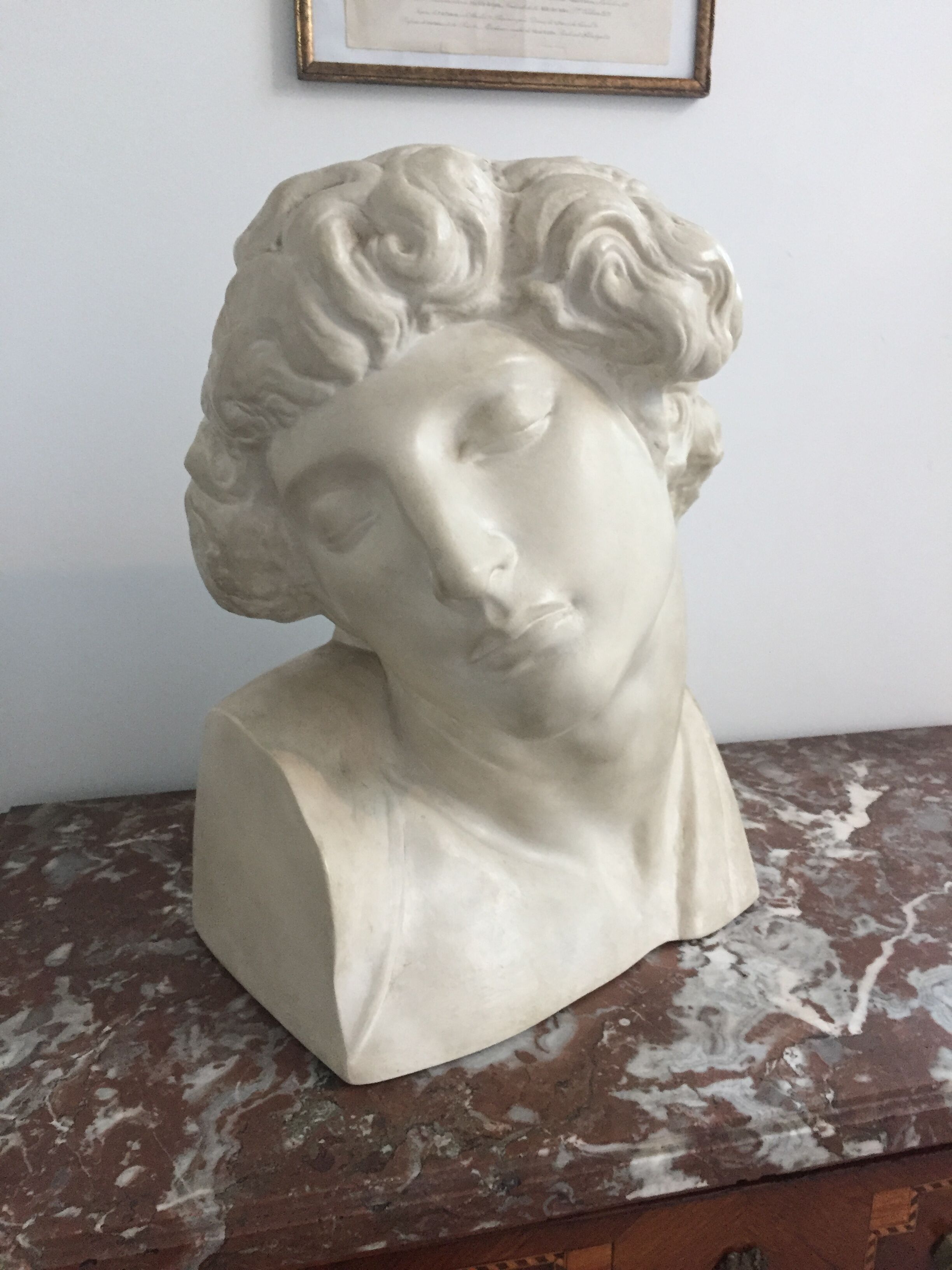 Bust, the dying slave, Michelangelo