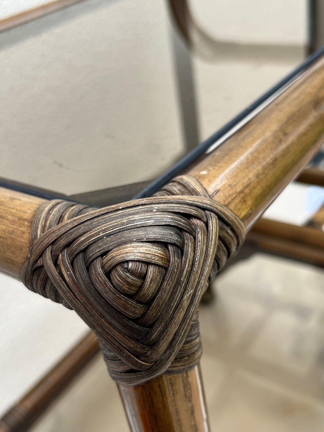 Bamboo bar trolley from the 70s