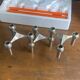 Set of 3 S22 candle holders and 9 vintage 1970 NAGEL modular candles in box.