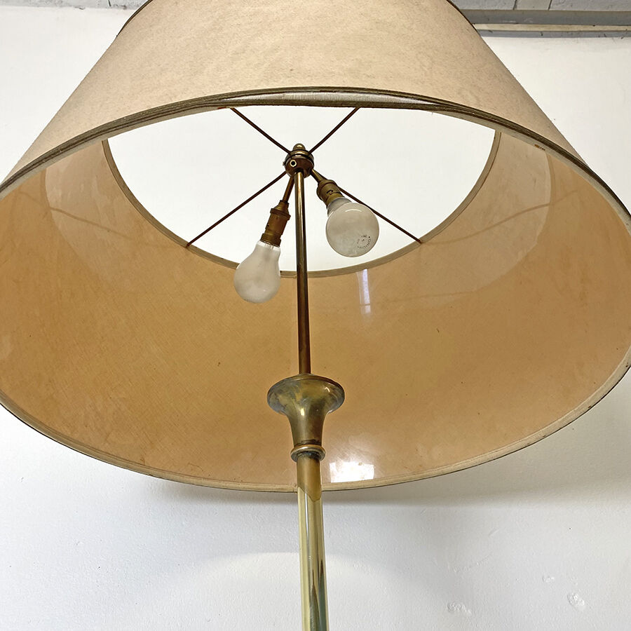 Lampadaire en laiton vintage 1930