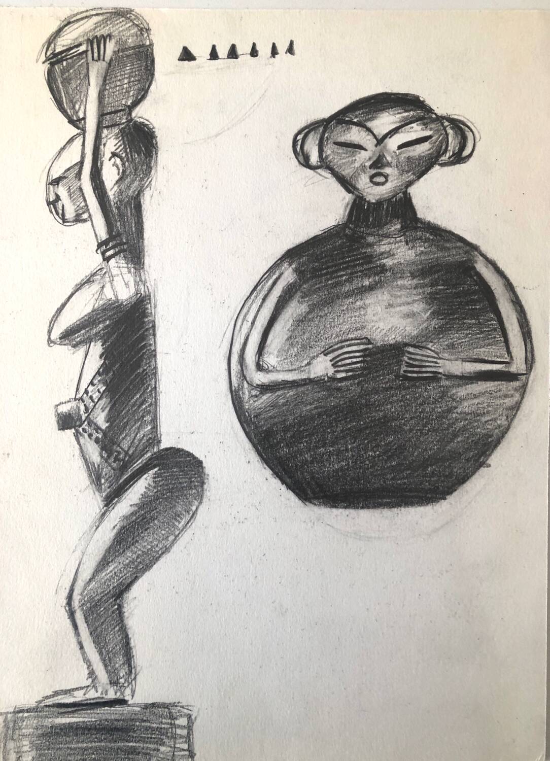 Drawing African Sculptures