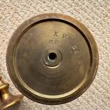 Three-Arm Swedish Brass Candelabra by Gusum circa 1970