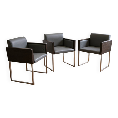 Suite de 3 fauteuils Box, Pedrali