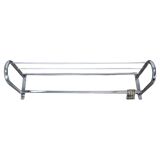 Porte-manteau mural chromé Bauhaus des années 1930