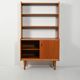Scandinavian teak bookcase with cabinet, 1960s