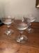 Lot de 3 coupes à champagne art déco gravées arabesque
