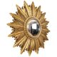 Gold Leaf Sunburst Mirror (Resin, 56cm)