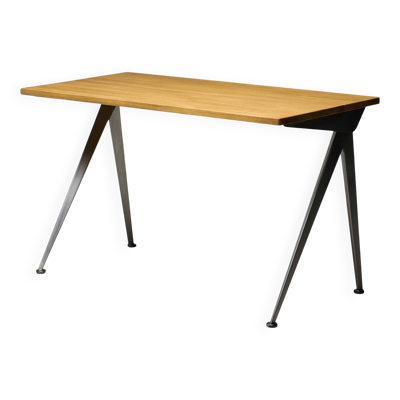 Bureau Directional Compass Jean Prouvé Limited RAW Steel and Natural Oak by Vitra
