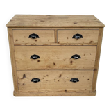 Petit meuble de métier format commode en pin 1940