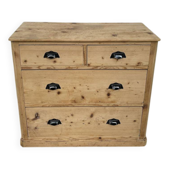 Petit meuble de métier format commode en pin 1940