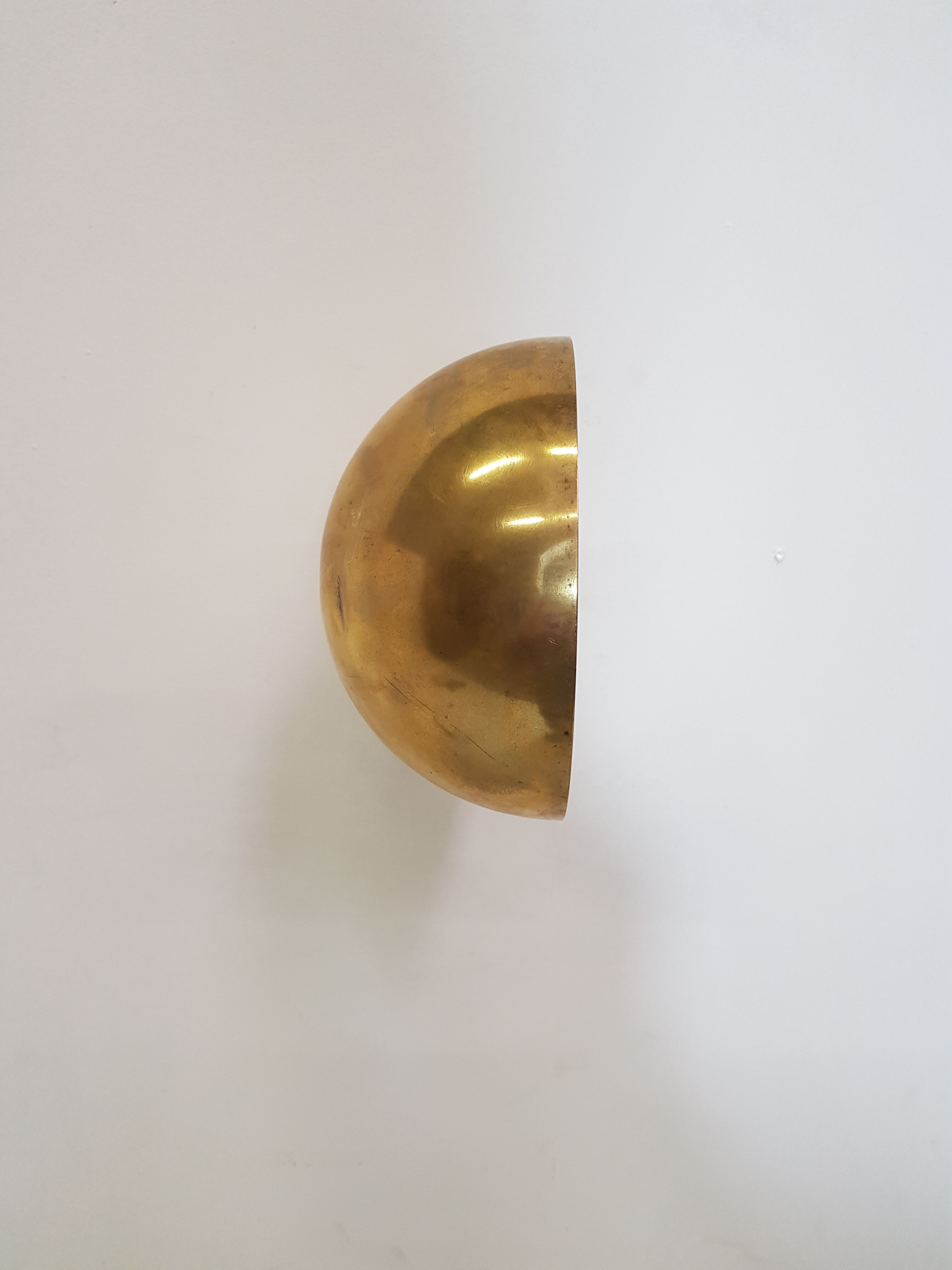 Vintage art deco brass wall light