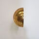Vintage art deco brass wall light