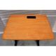 Bureau bois/bleu et chaise
