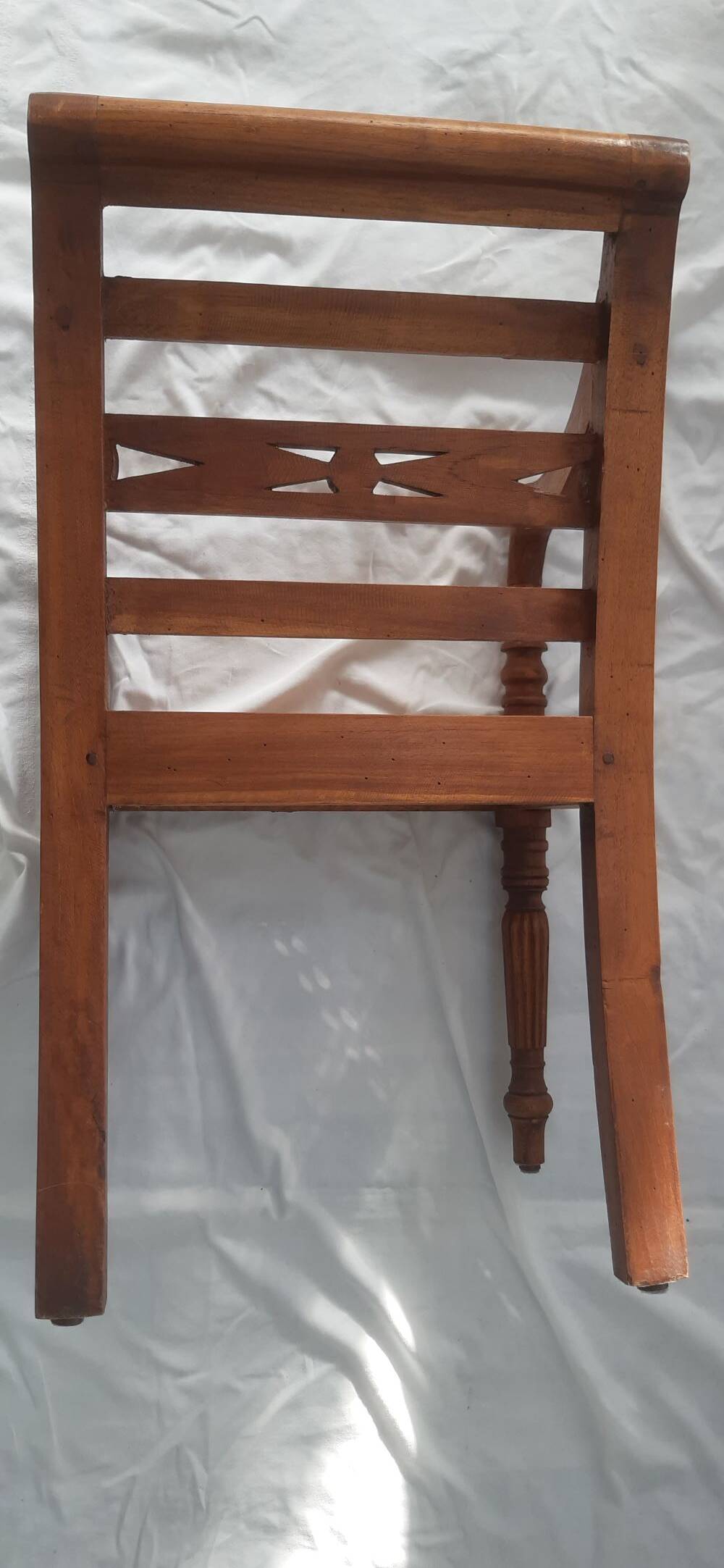 Set of two antique handcrafted children's armchairs