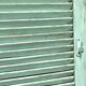 Ancienne persienne bois couleur vert mint