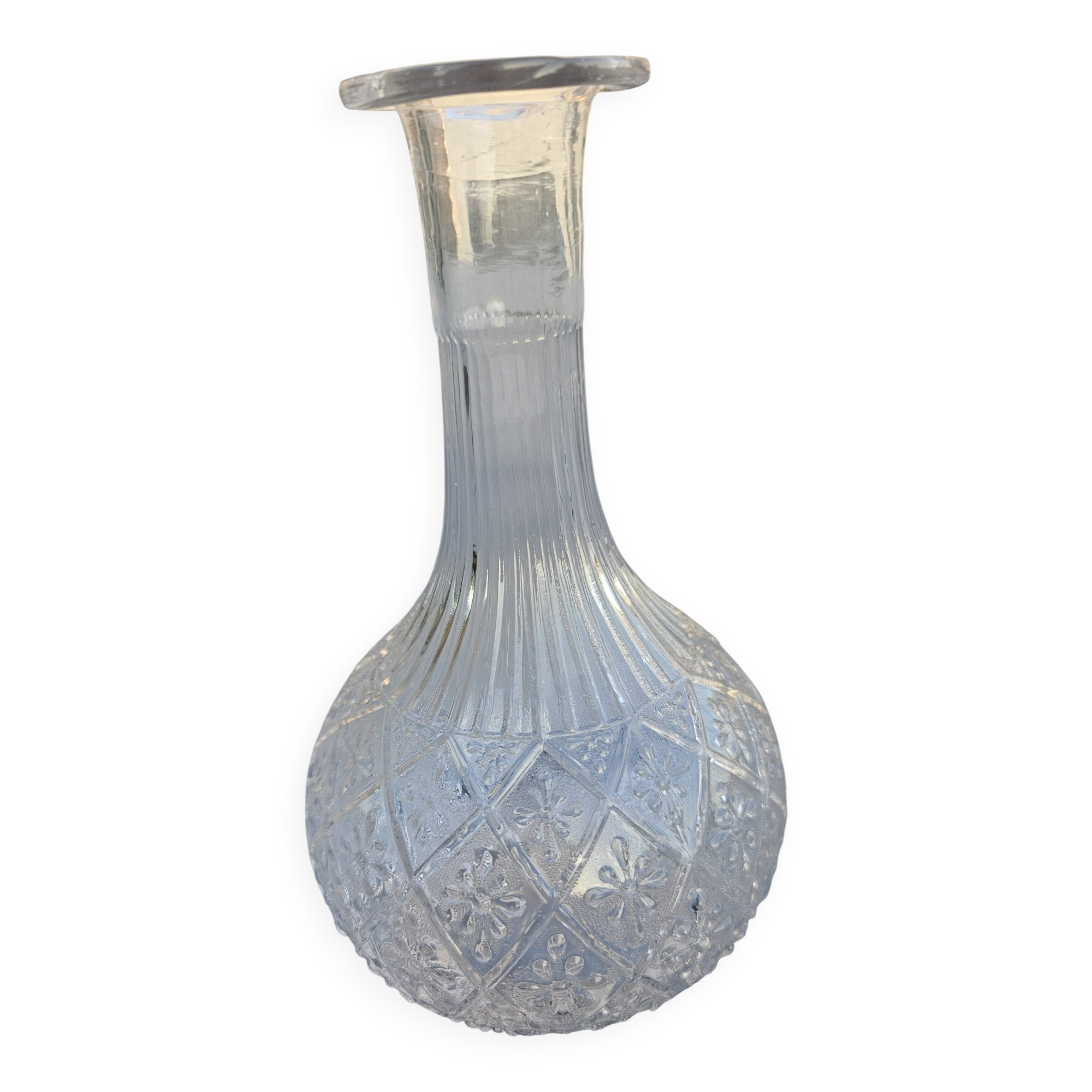 Round glass vase