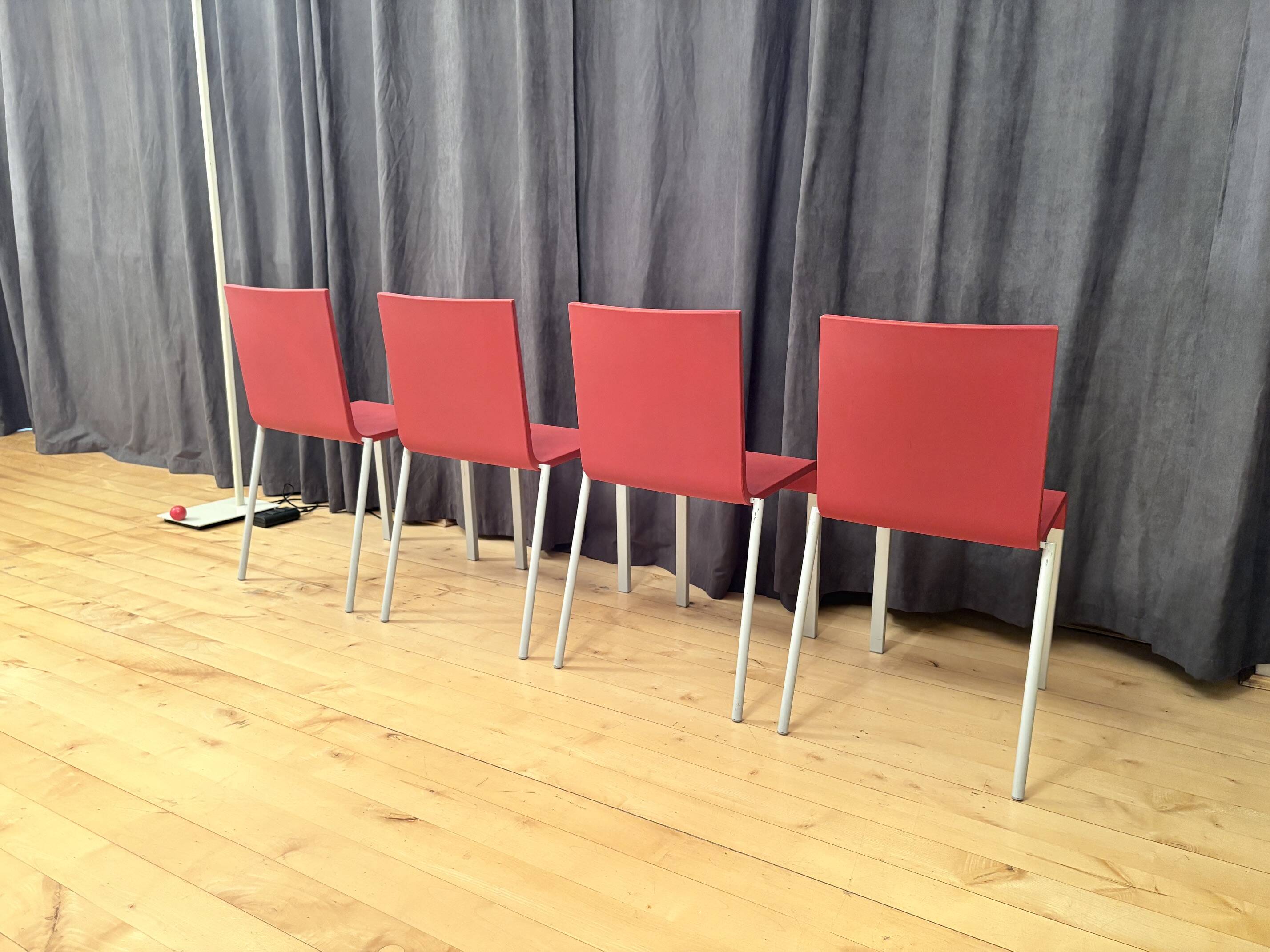Set of four stackable .03 chairs designed by Maarten van Severen, Vitra, Sw