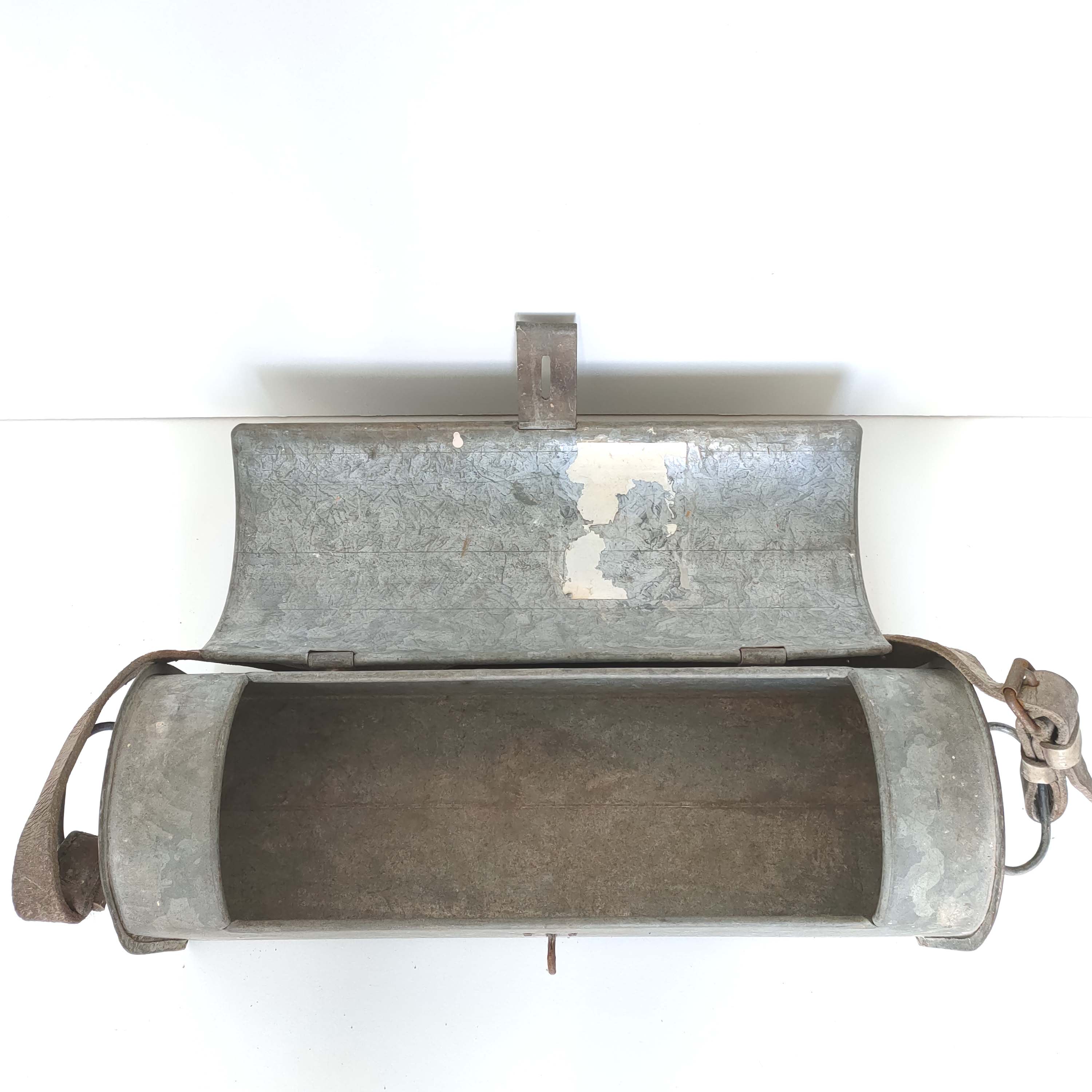 Old zinc plumber toolbox