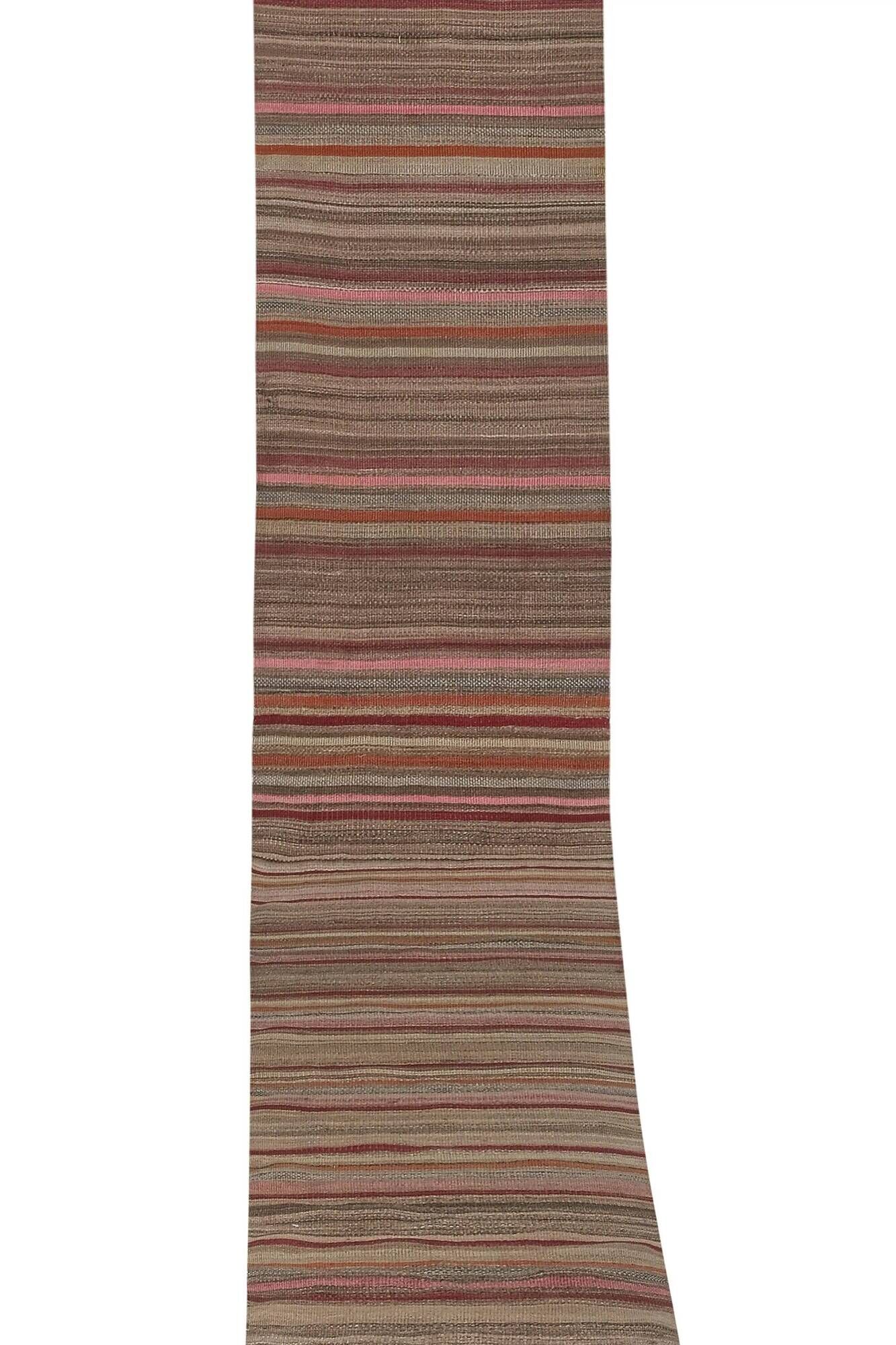 Vintage Turkish hallway rug 68x566 cm