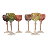 Service de verres à vin en cristal