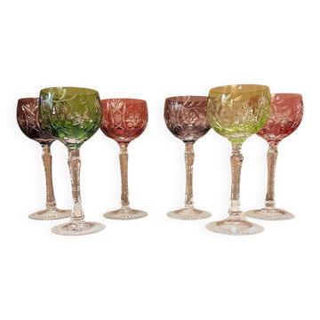 Service de verres à vin en cristal