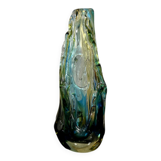 Murano : Grand vase Vintage de forme naturaliste en verre circa 1950