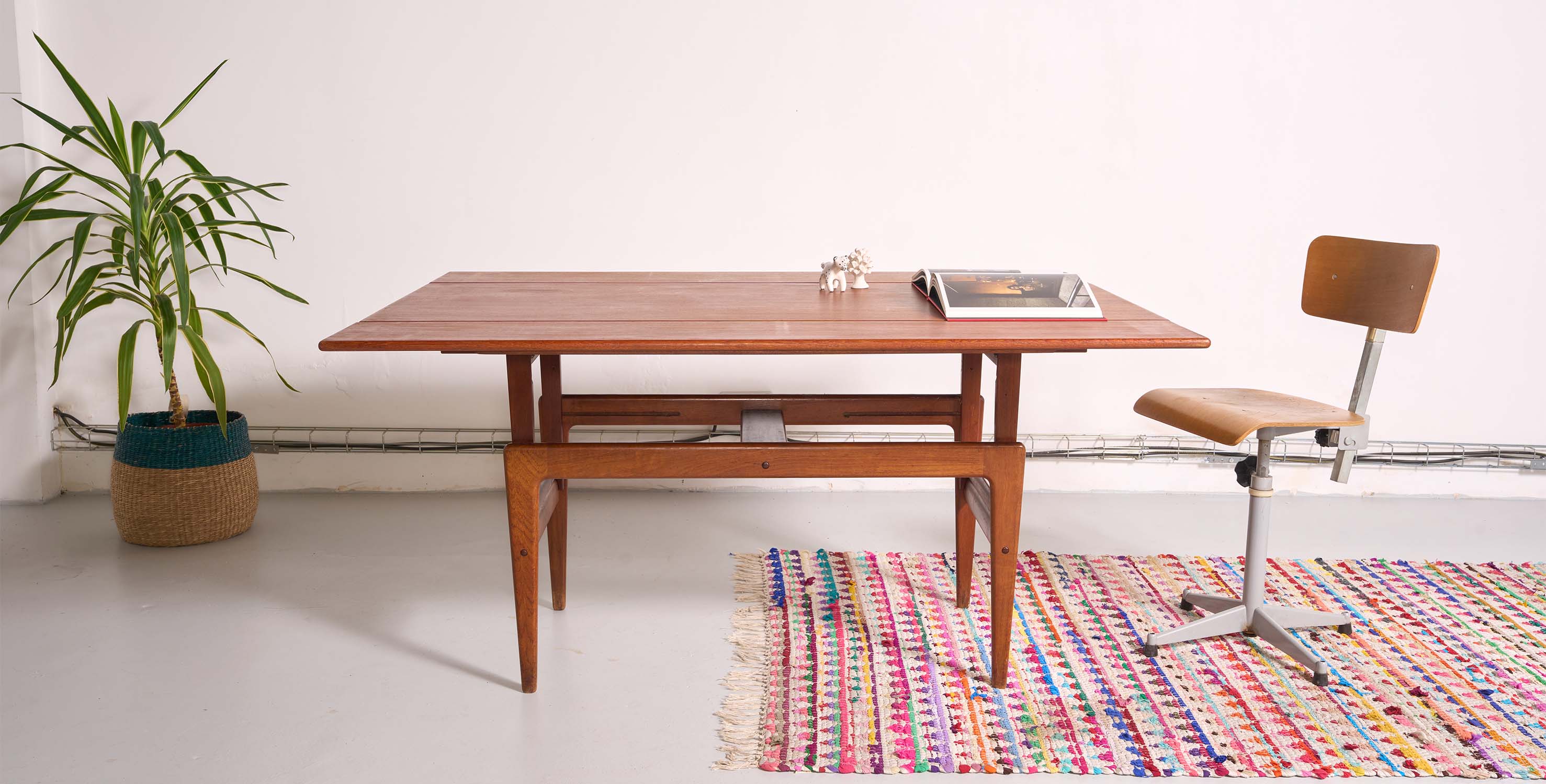 Danish vintage table Kai Kristiansen "Elevator" - convertible high table